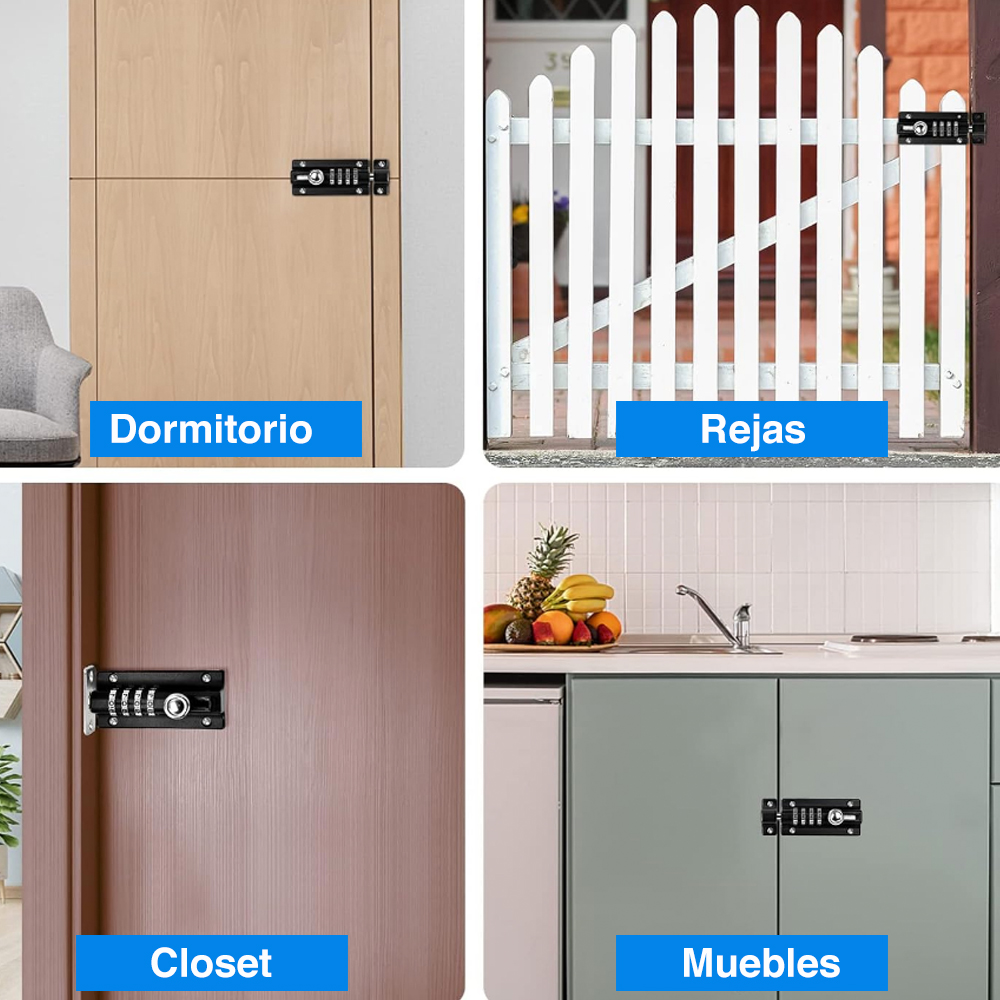 PESTILLO NEWO MIB-NSCP3 PUERTA CON CLAVE PICAPORTE MUEBLES - 4