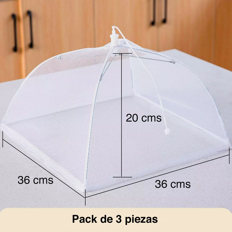 MALLA CUBRE ALIMENTOS PARA CUBRIR ANTIMOSCAS X 3 - 6