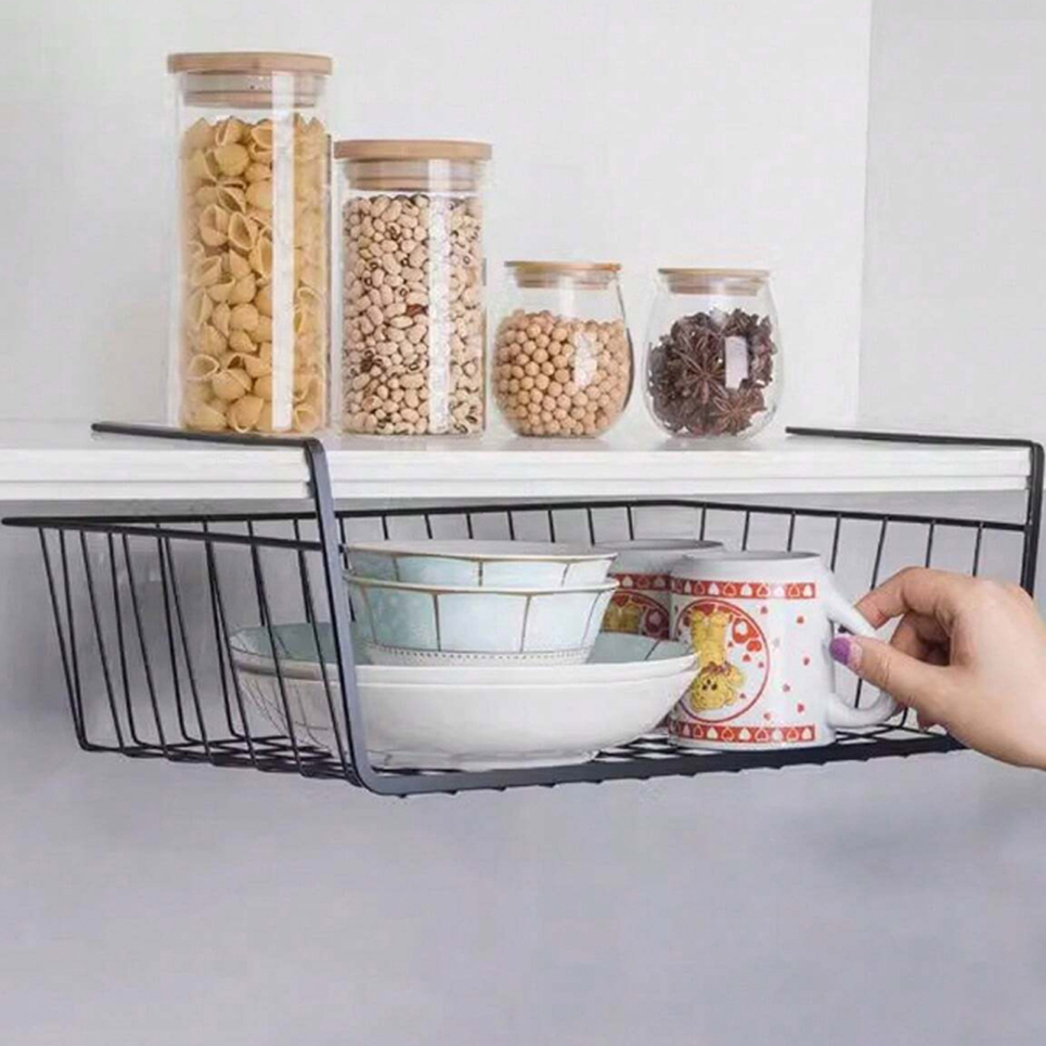 ORGANIZADOR COLGANTE MUEBLES CESTA ESCRITORIO PACK 3 - 4