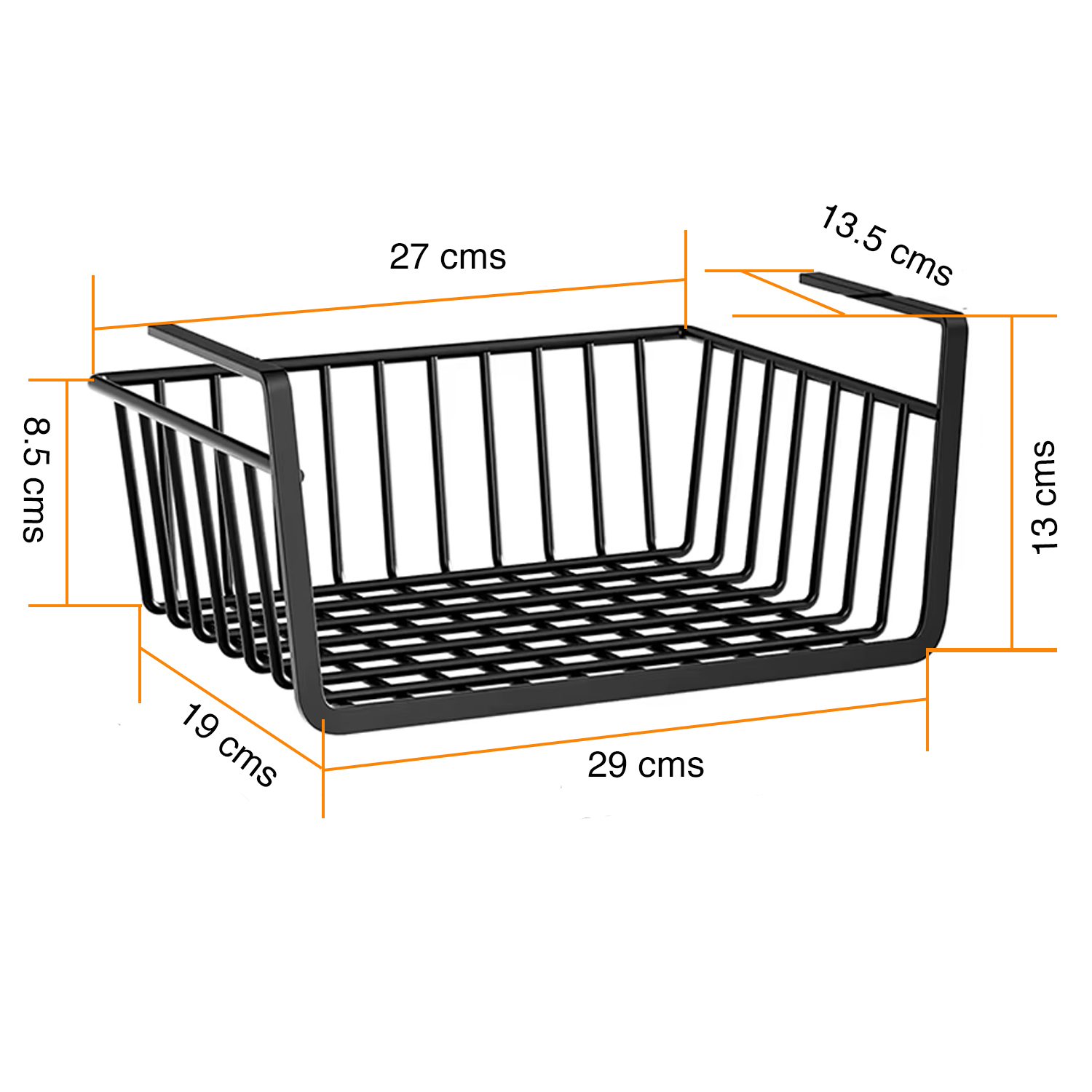 ORGANIZADOR COLGANTE MUEBLES CESTA ESCRITORIO PACK 3 - 6