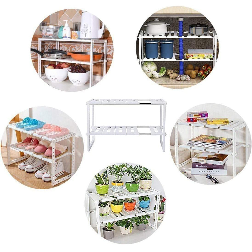 ORGANIZADOR MUEBLE COCINA LAVAPLATOS BAÑO AJUSTABLE - 6