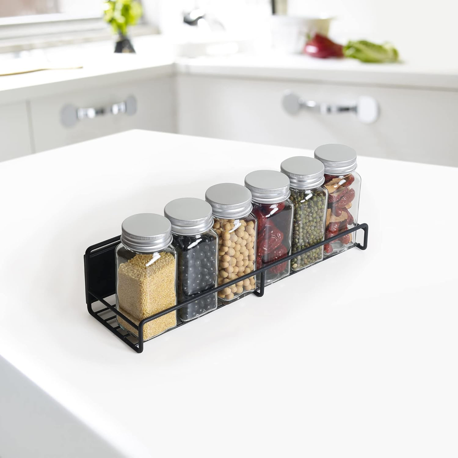 ORGANIZADOR MAGNÉTICO REFRIGERADOR PORTA CONDIMENTOS PACK - 4