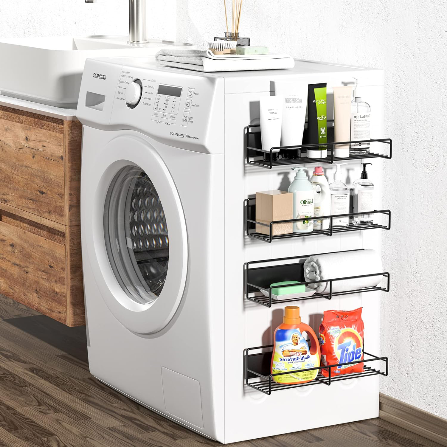 ORGANIZADOR MAGNÉTICO REFRIGERADOR PORTA CONDIMENTOS PACK - 5