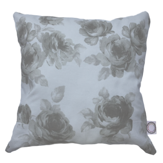 FUNDA ELIZABETH PEPER COJIN DISEÑO ROSAS CREMA 50 X 50 CM GRIS - 1