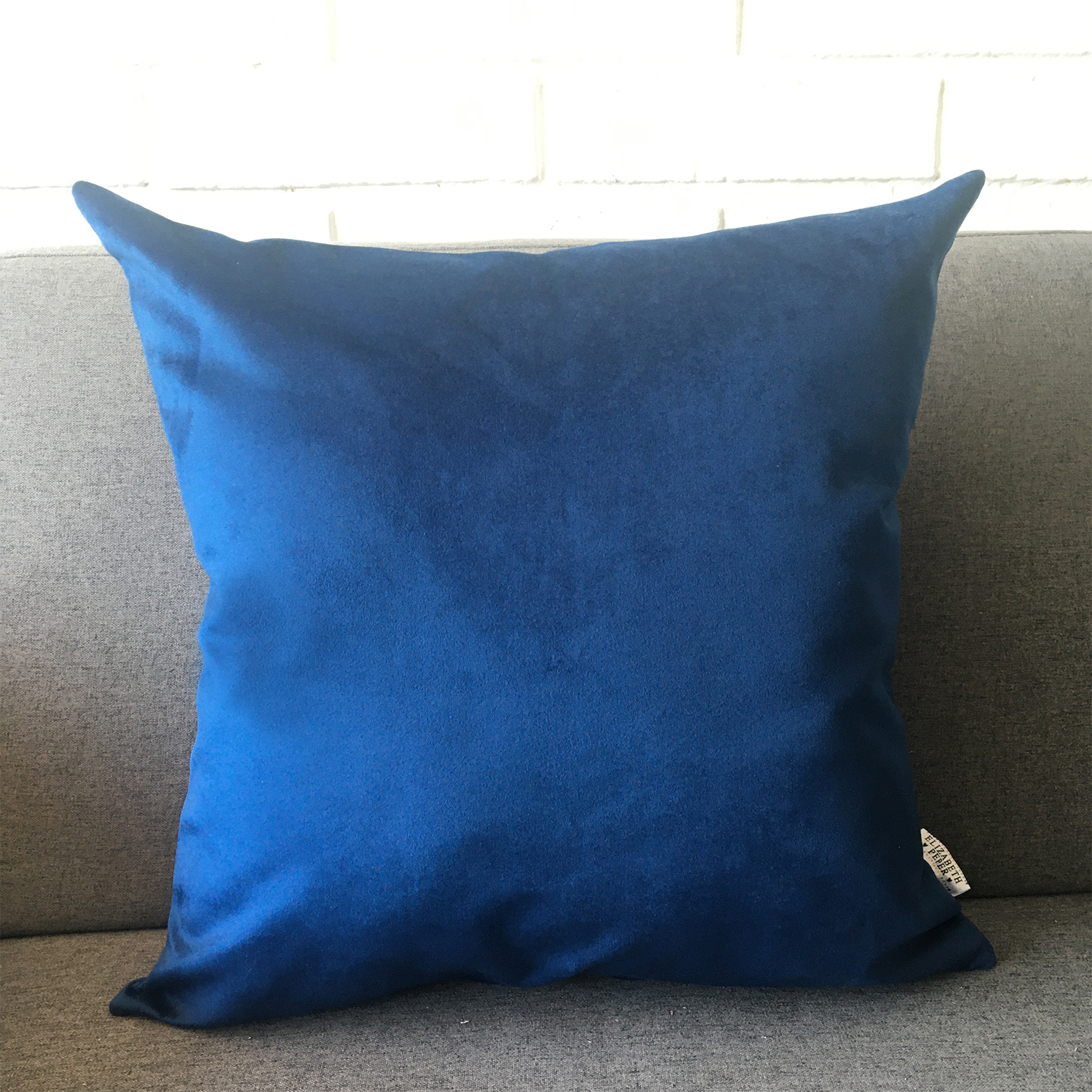 FUNDA ELIZABETH PEPER COJIN DECORATIVO DISEÑO 60 X 60 CM AZUL MARINO - 2