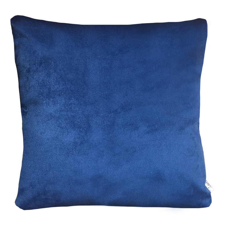 COJÍN ELIZABETH PEPER DECORATIVO DISEÑO RELLENO 60 X 60 CM AZUL MARINO - 1