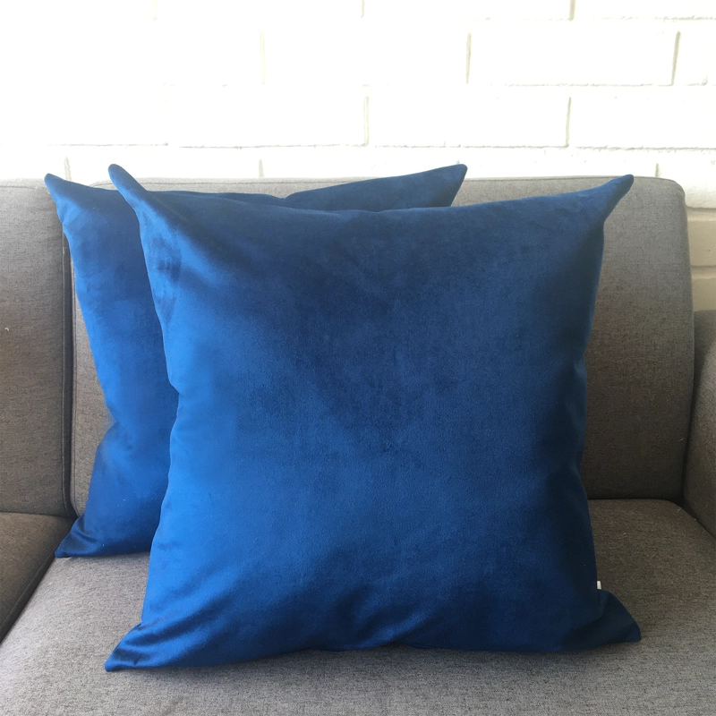 COJÍN ELIZABETH PEPER DECORATIVO DISEÑO RELLENO 60 X 60 CM AZUL MARINO - 3