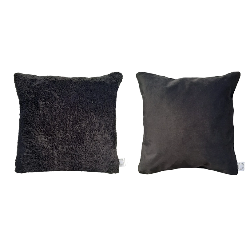 COJÍN ELIZABETH PEPER DISEÑO CORDERITO RELLENO 60 X 60 CM ALGODÓN NEGRO - 2