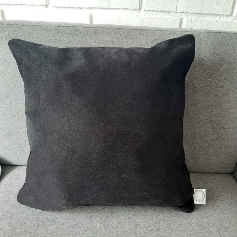 COJÍN ELIZABETH PEPER DISEÑO CORDERITO RELLENO 60 X 60 CM ALGODÓN NEGRO - 4