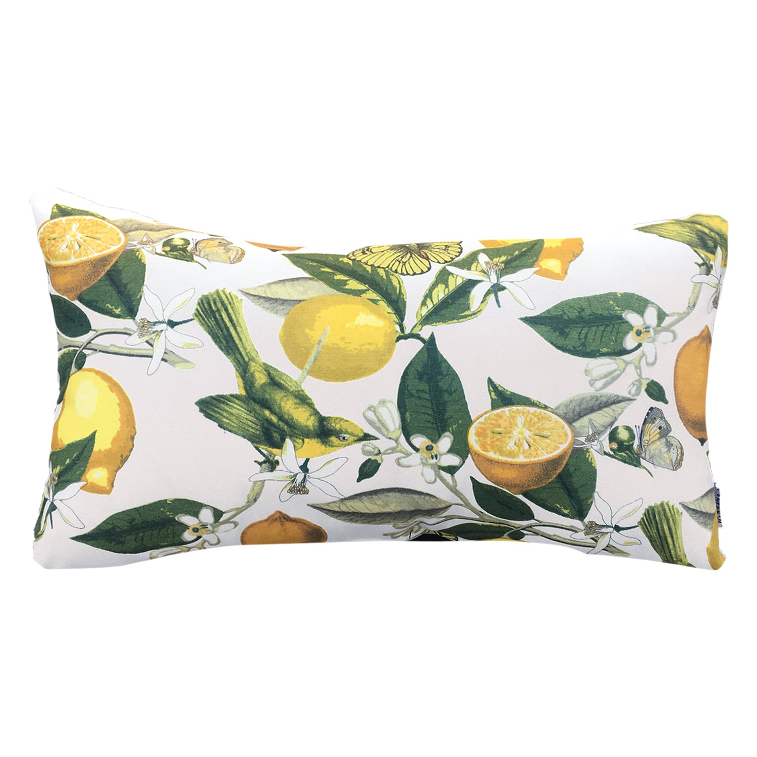 COJÍN ELIZABETH PEPER DECORATIVO LIMONES RELLENO 50 X 30 CM AMARILLO VERDE - 1