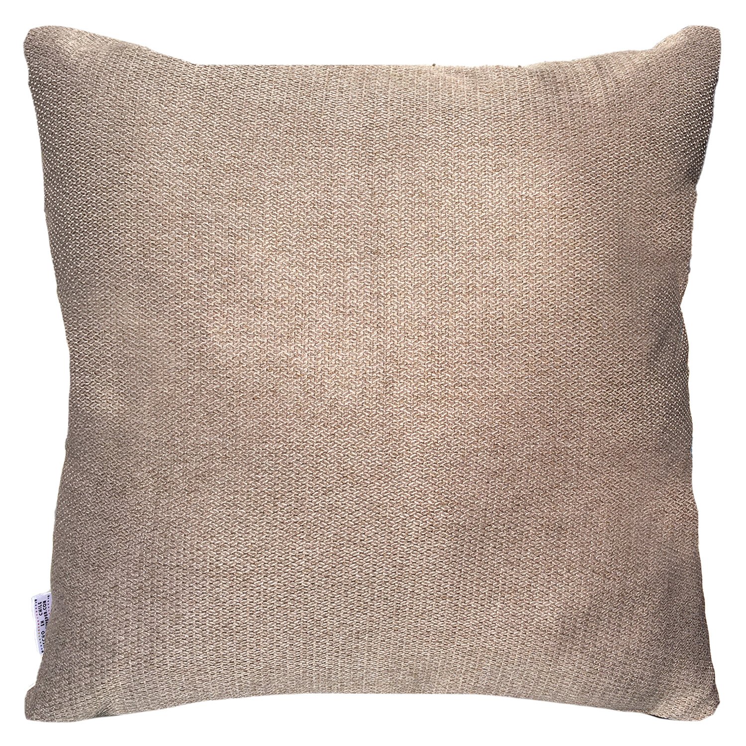 FUNDA COJÍN ELIZABETH PEPER DECORATIVO ECOCUERO Y BEIGE 45 X 45 CM NARANJO - 2