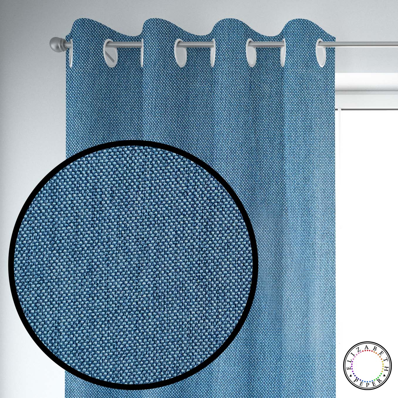 SET DE CORTINAS TEXTURA LINO 2 PAÑOS DE 145 X 220 CM - 2
