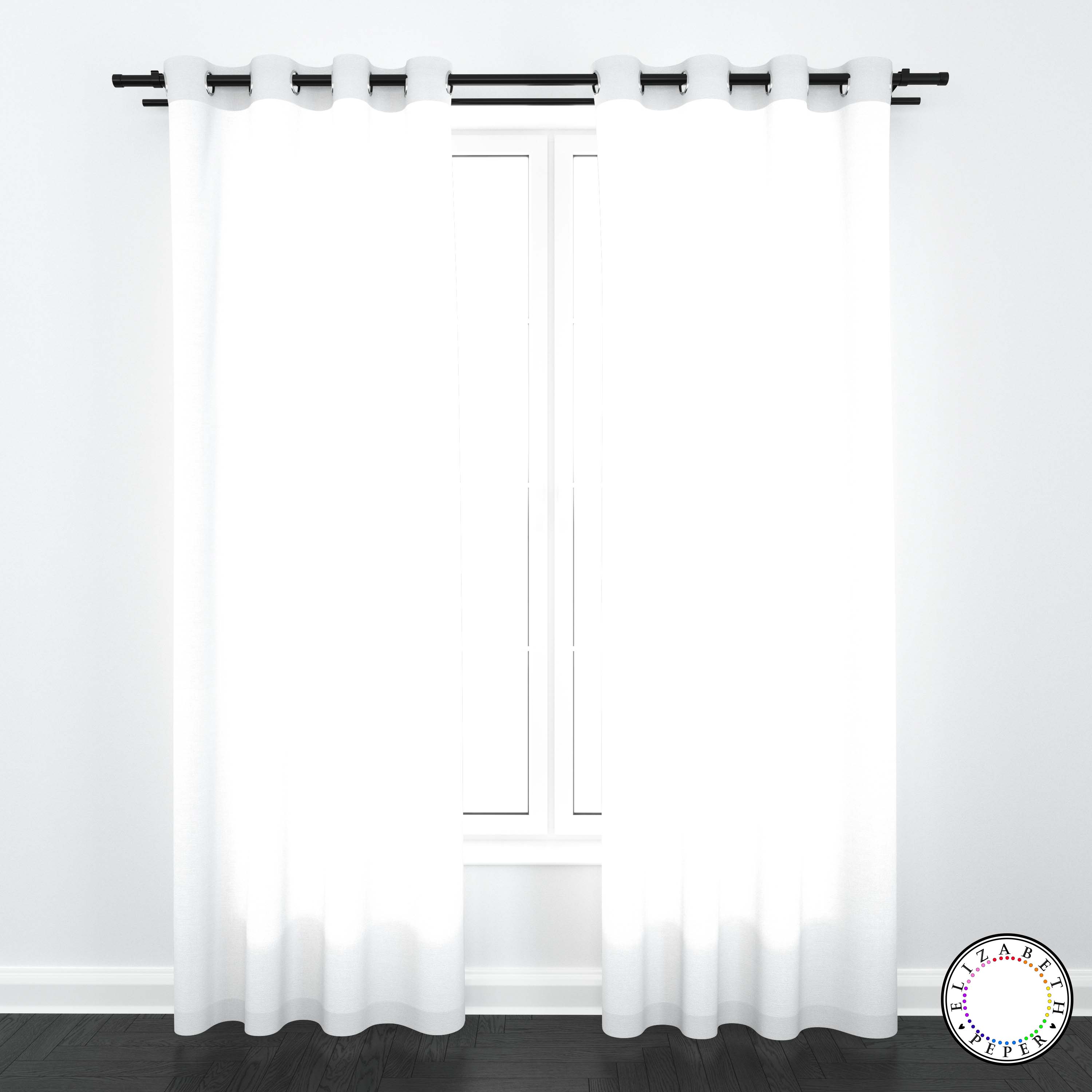 SET DE CORTINAS VISILLO 2 PAÑOS DE 140 X 220 CM - 1