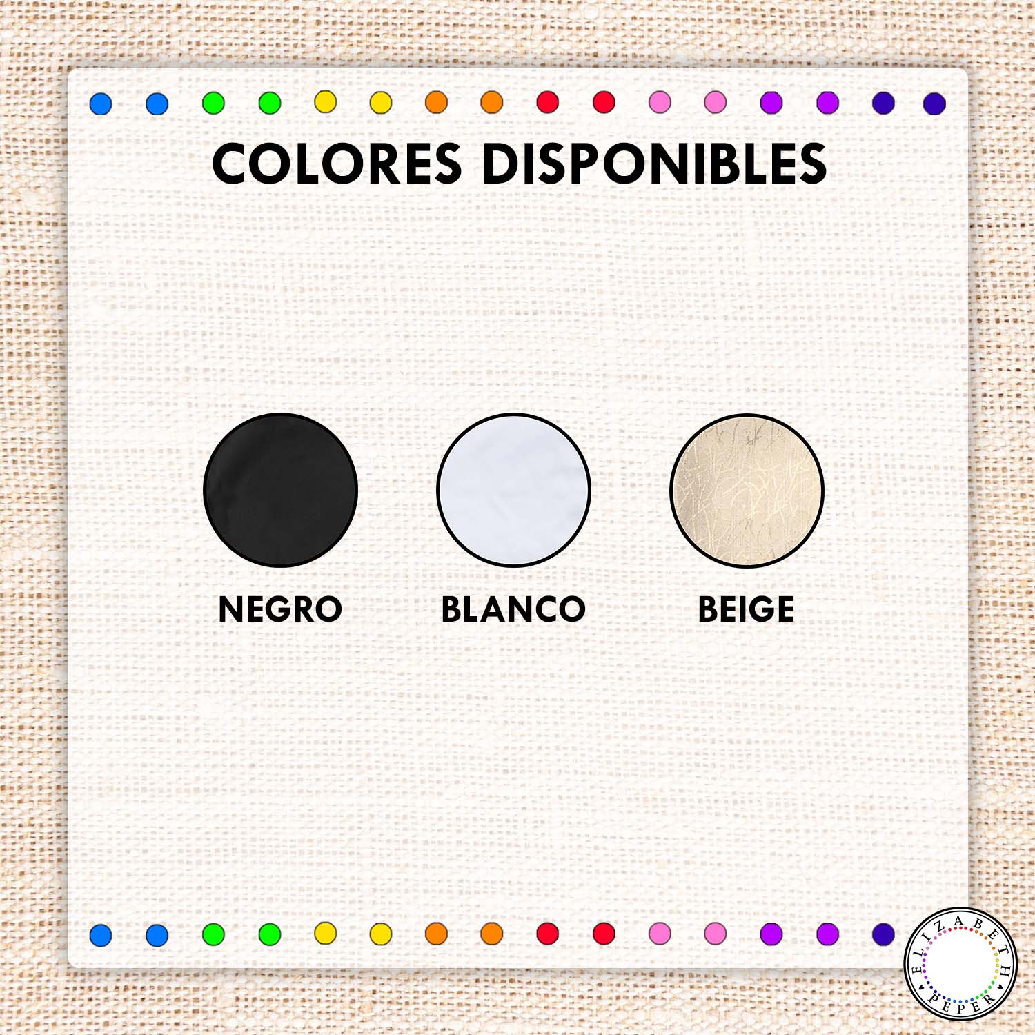 JUEGO 6 SERVILLETAS ELIZABETH PEPER TELA 50X50 - 4