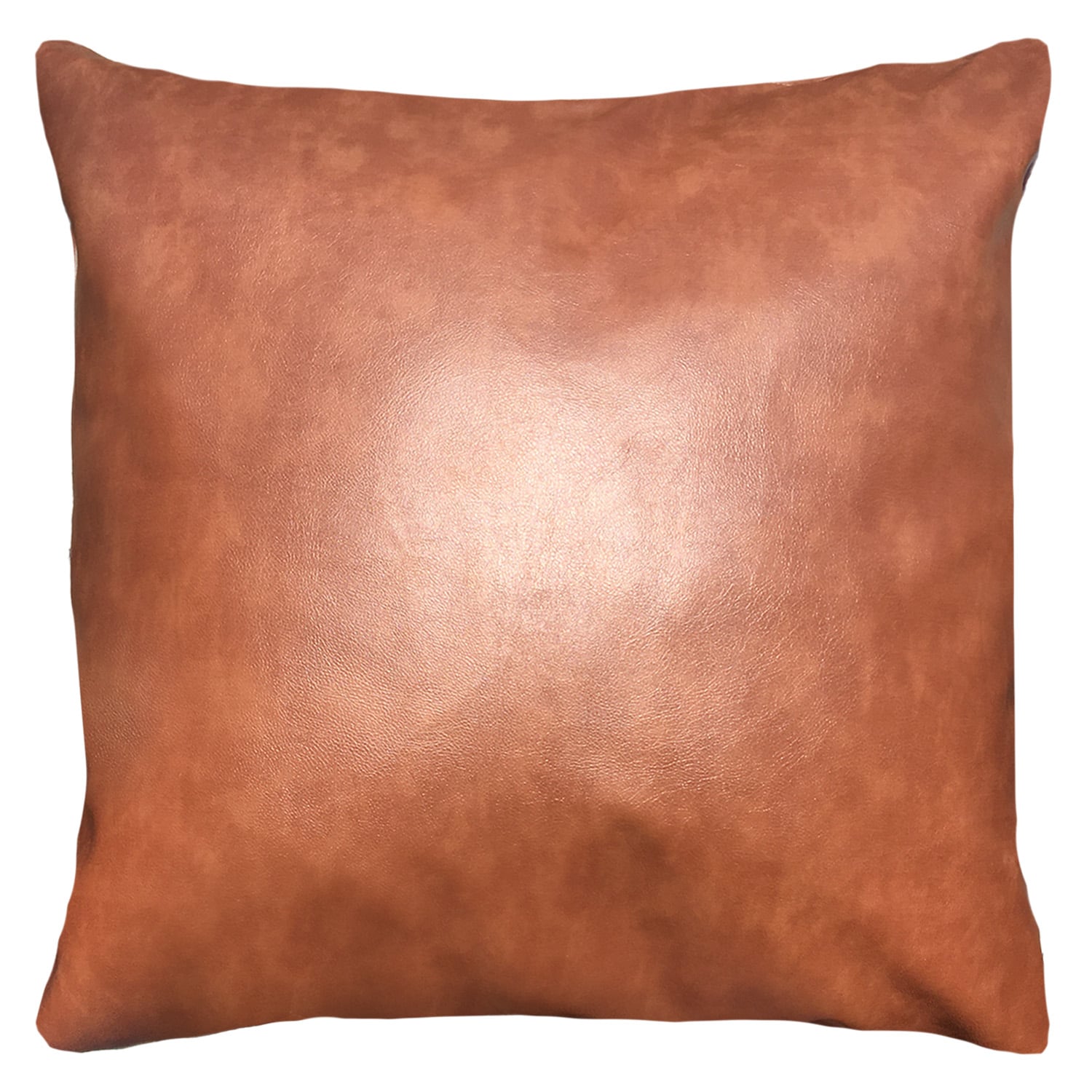 FUNDA COJÍN ELIZABETH PEPER DECORATIVO ECOCUERO 50 X 50 CM CAFÉ - 1