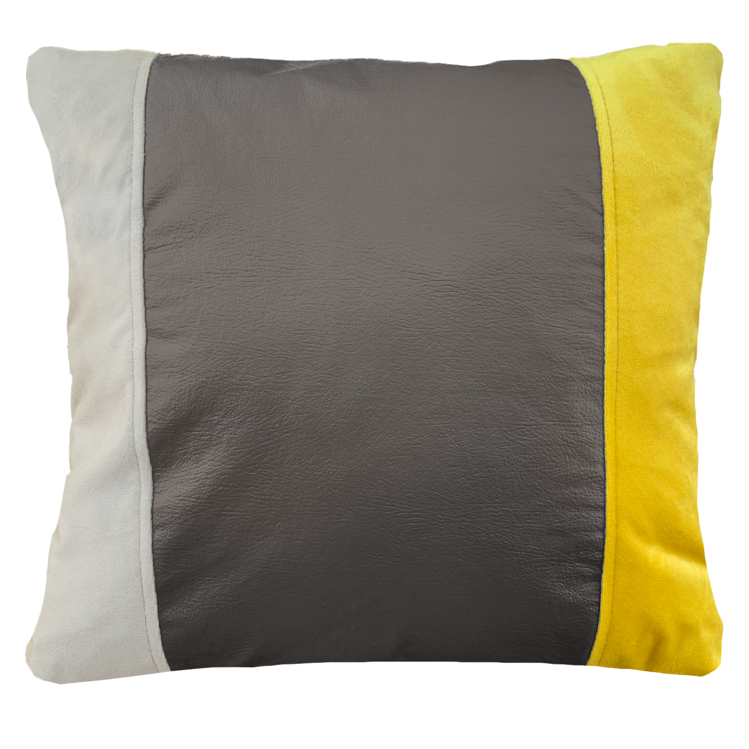 COJÍN ELIZABETH PEPER DECORATIVO ECOCUERO RELLENO 50 X 50 CM MULTICOLOR - 1