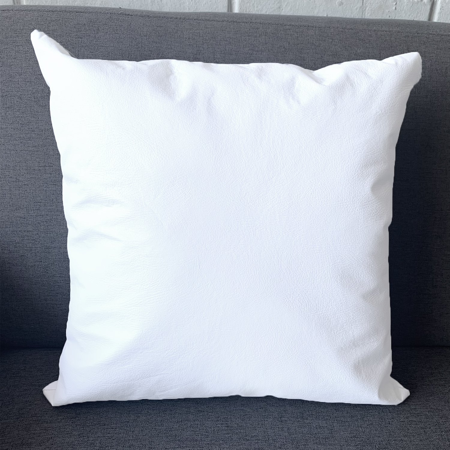 COJÍN ELIZABETH PEPER DECORATIVO ECOCUERO RELLENO 50 X 50 CM BLANCO - 2