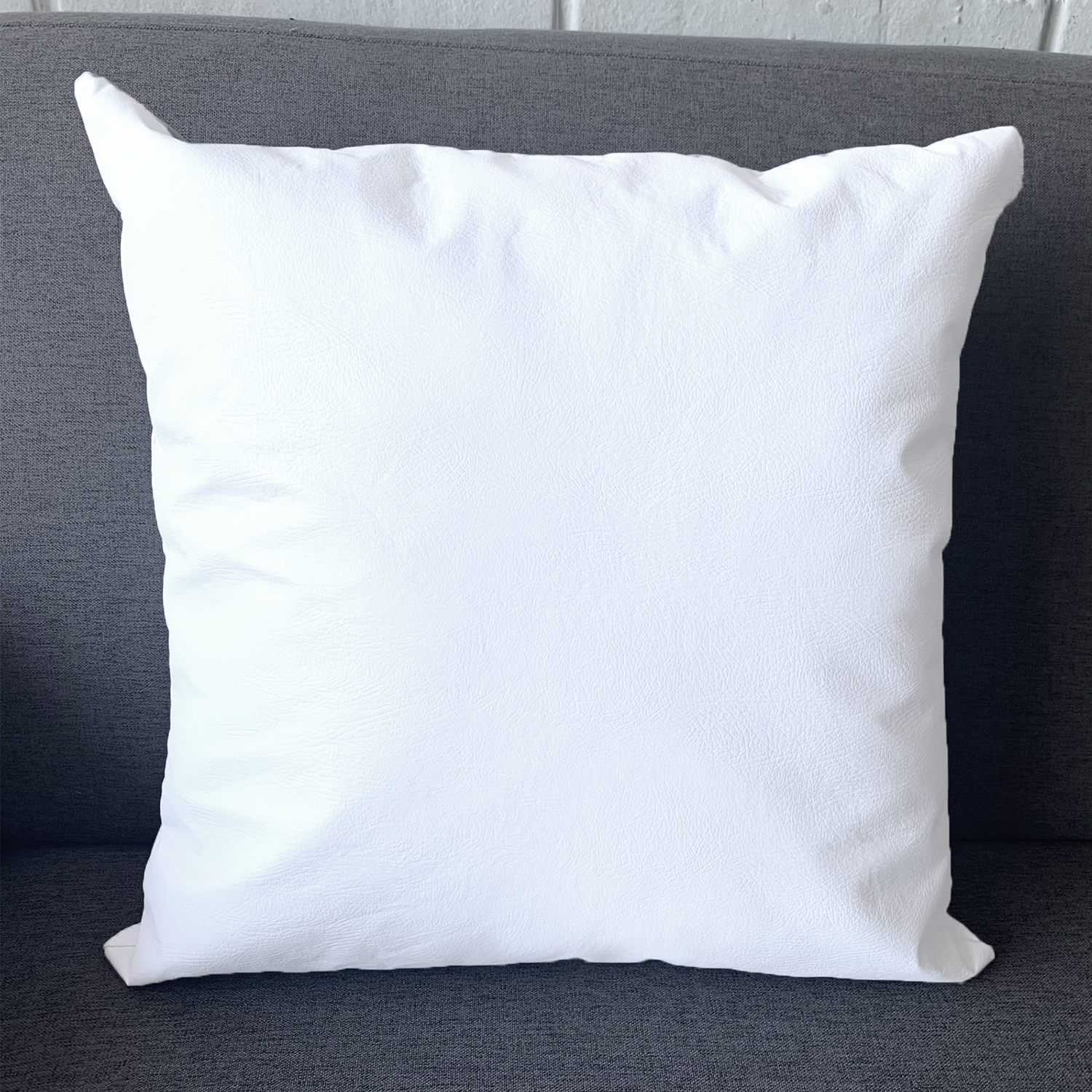 FUNDA COJÍN ELIZABETH PEPER DECORATIVO ECOCUERO 50 X 50 CM BLANCO - 2
