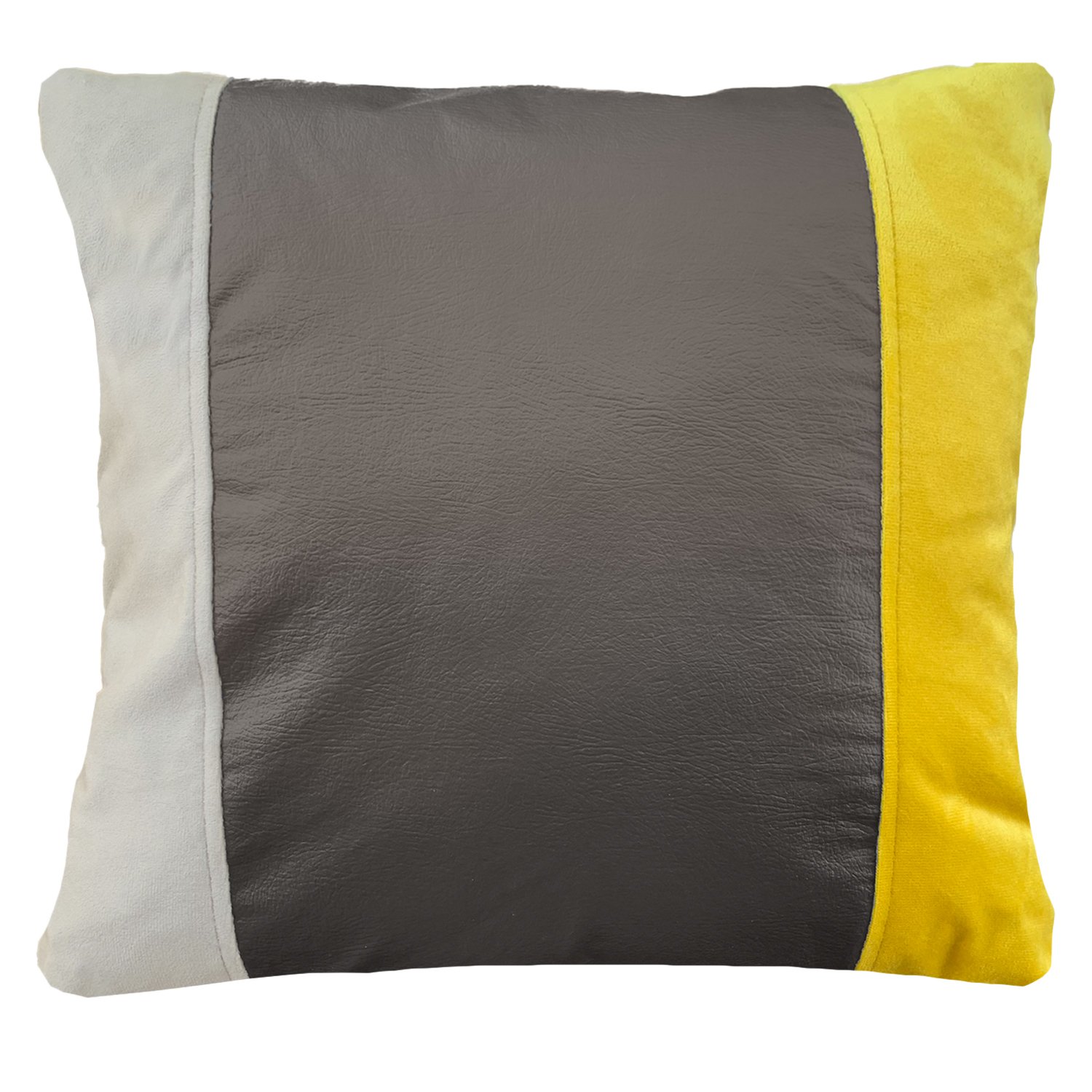 COJÍN ELIZABETH PEPER DECORATIVO ECOCUERO RELLENO 45 X 45 CM MULTICOLOR - 1