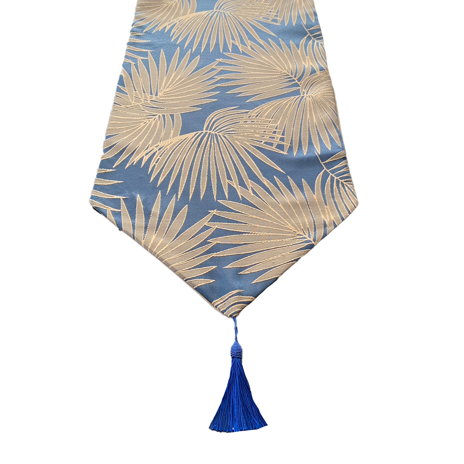CAMINO DE MESA CON DISEÑO AZUL Y DORADO 180X33 CM - 3