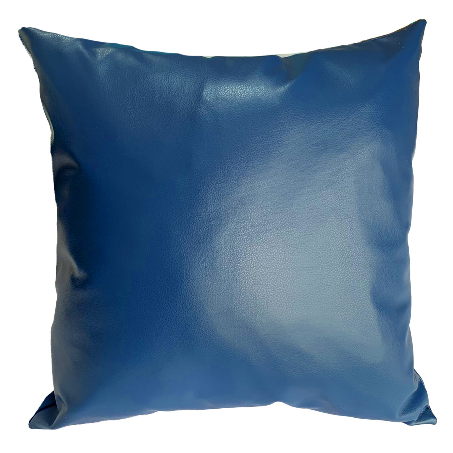COJÍN ELIZABETH PEPER DECORATIVO ECOCUERO RELLENO 50 X 50 CM AZUL - 1