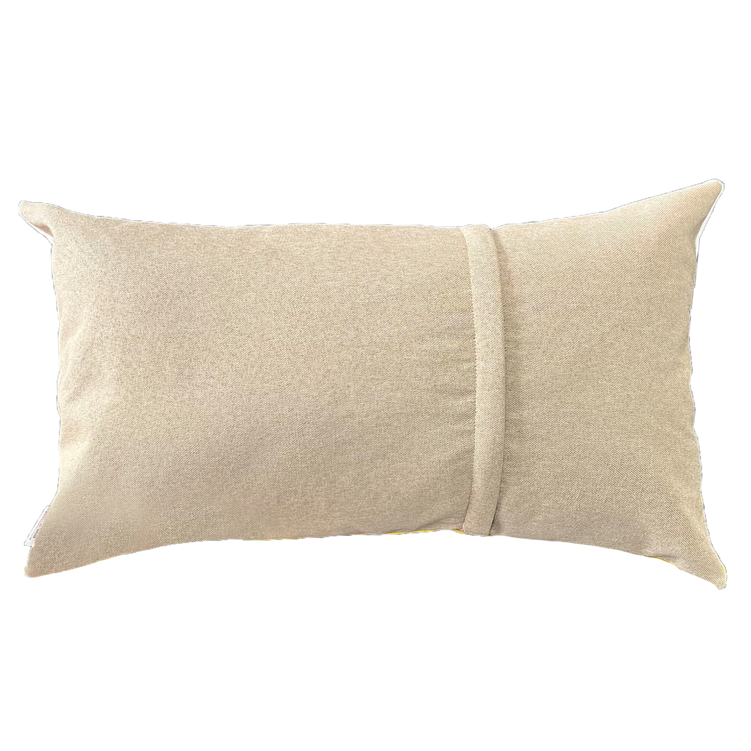 FUNDA COJÍN ELIZABETH PEPER DECORATIVO DISEÑO NEGRO ECOCUERO 50 X 30 CM BEIGE - 2