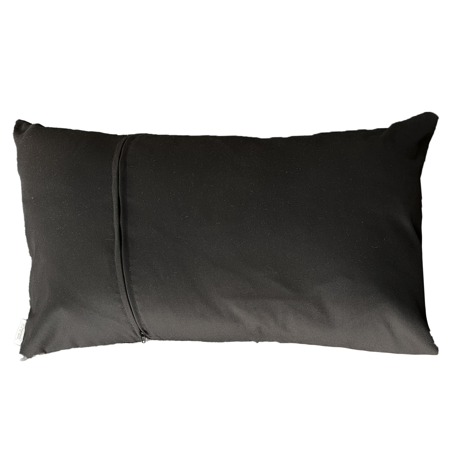 COJÍN ELIZABETH PEPER DECORATIVO DISEÑO GRIS ECOCUERO RELLENO 60 X 40 CM NEGRO - 2