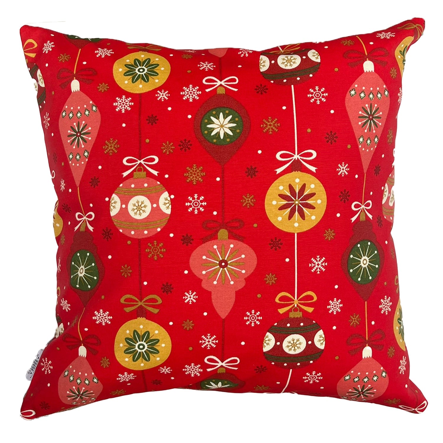 FUNDA COJIN DECORATIVO DISEÑO FESTIVO ROJO 50X50 - 1