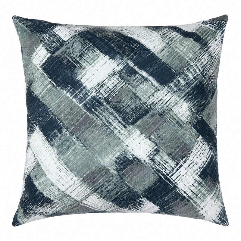 COJIN DECORATIVO DISEÑO ABSTRACTO GRIS AZUL 50X50 RELLENO - 1