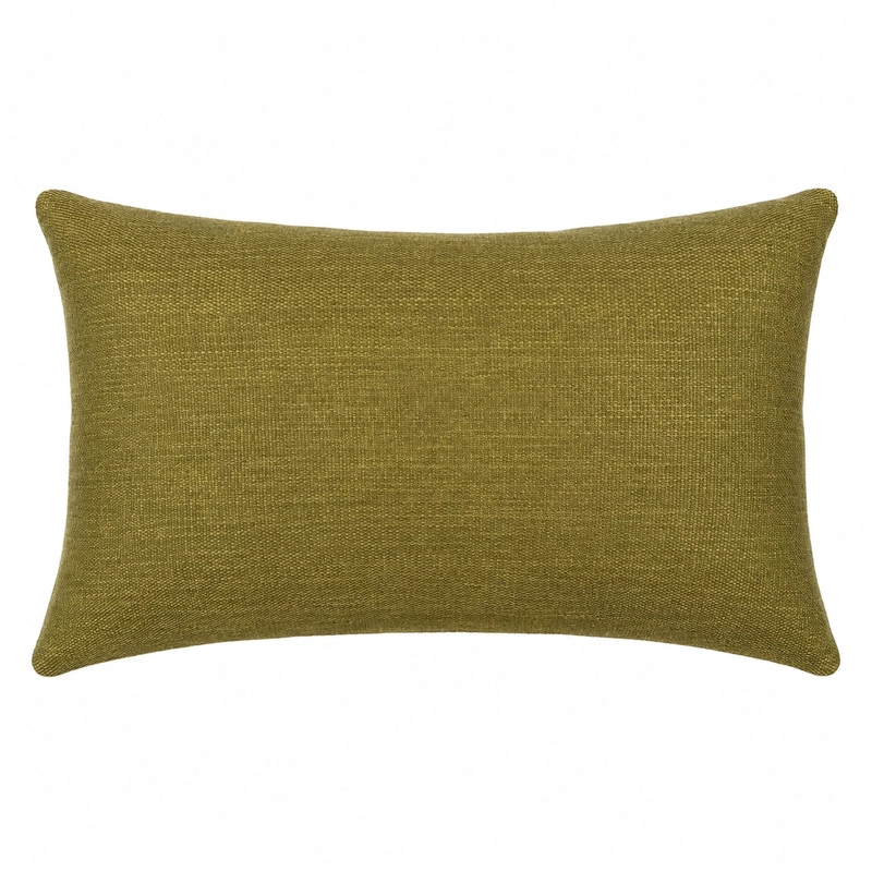 FUNDA COJIN DECORATIVO DISEÑO LINO VERDE OLIVA 60X40 - 1
