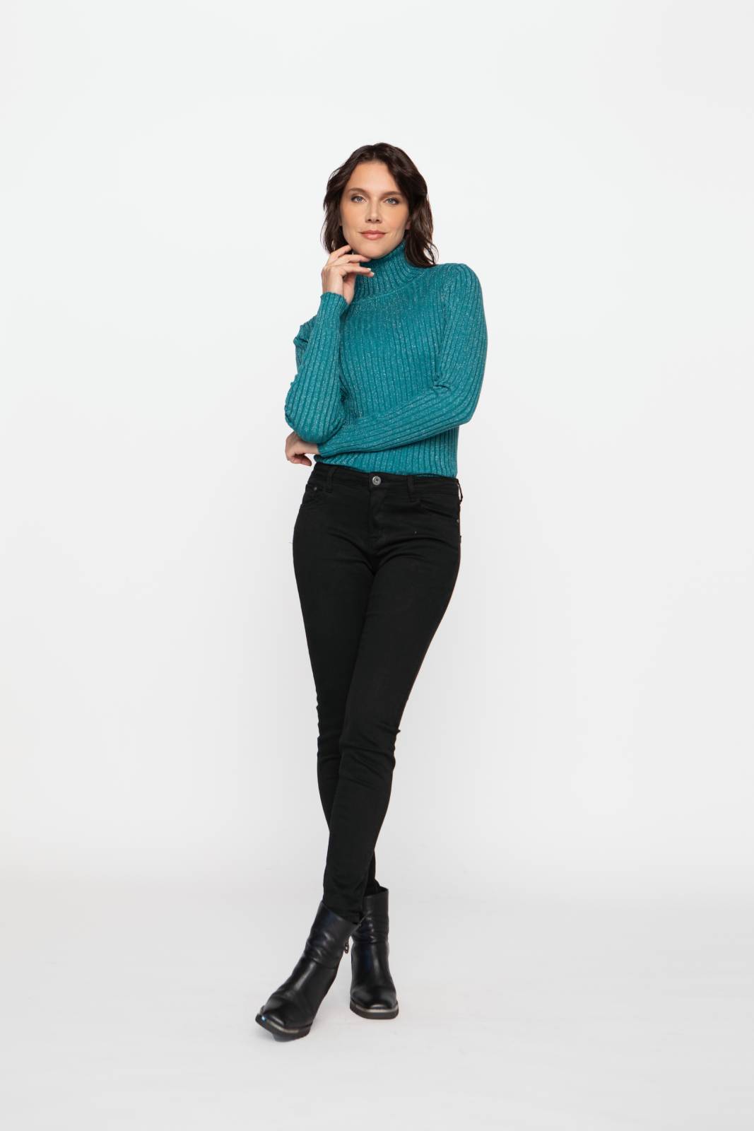 JEANS MUJER LE CIVETTE NEGRO OFELIA - 1
