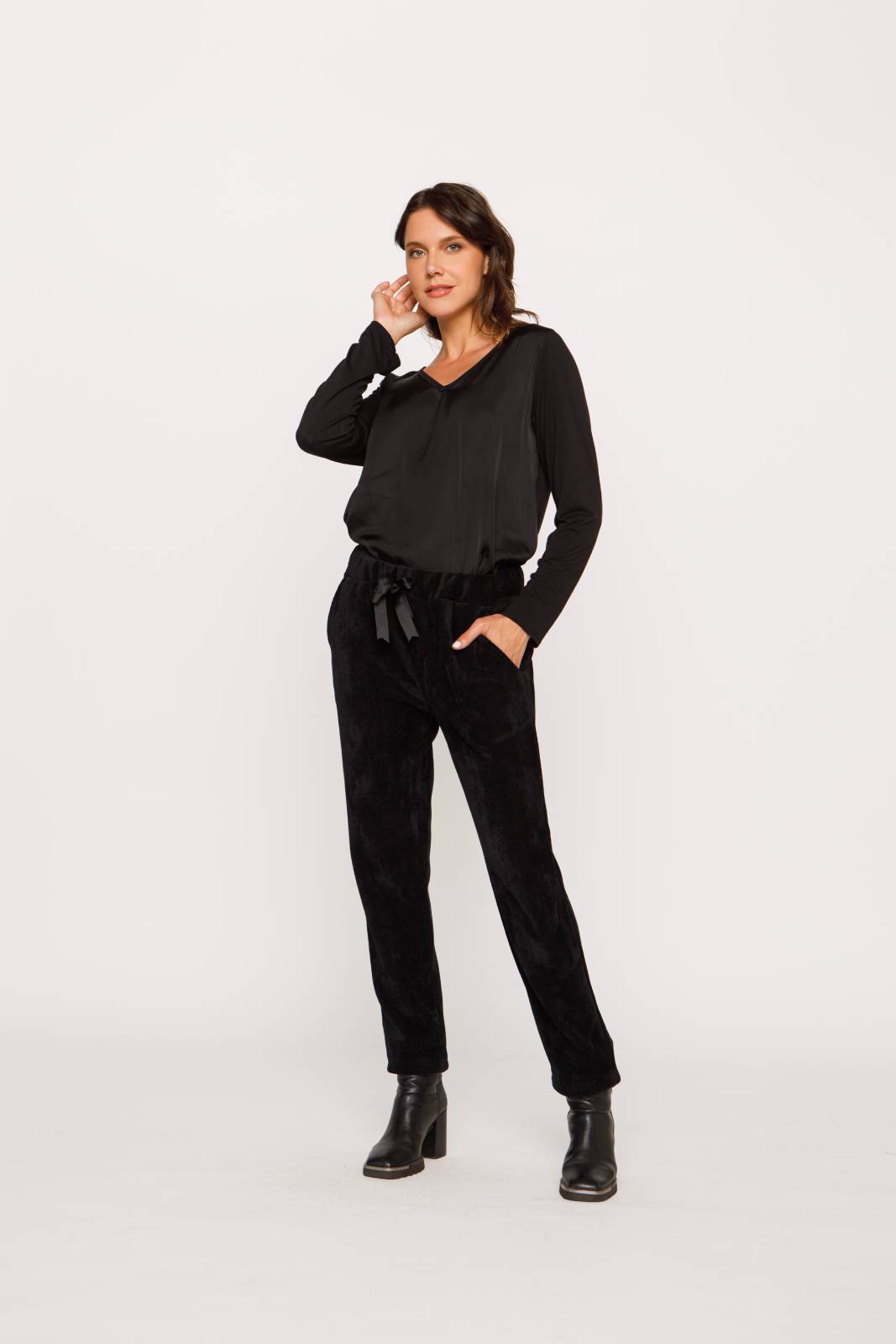 PANTALON MUJER LE CIVETTE NEGRO ENIT - 1