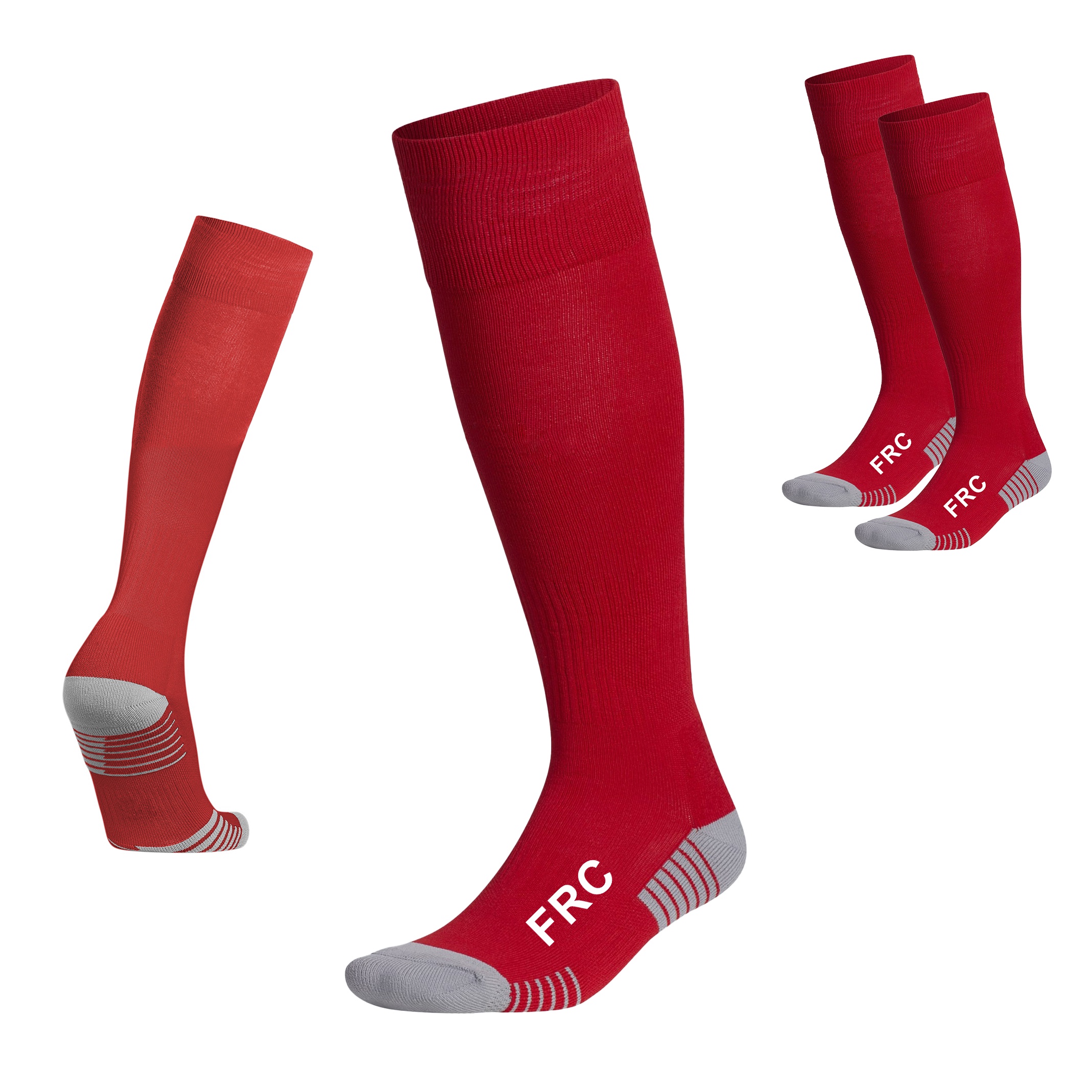 2 PARES MEDIAS DEPORTIVAS FUTBOL UNISEX FORCE FRC JUVENIL - 2