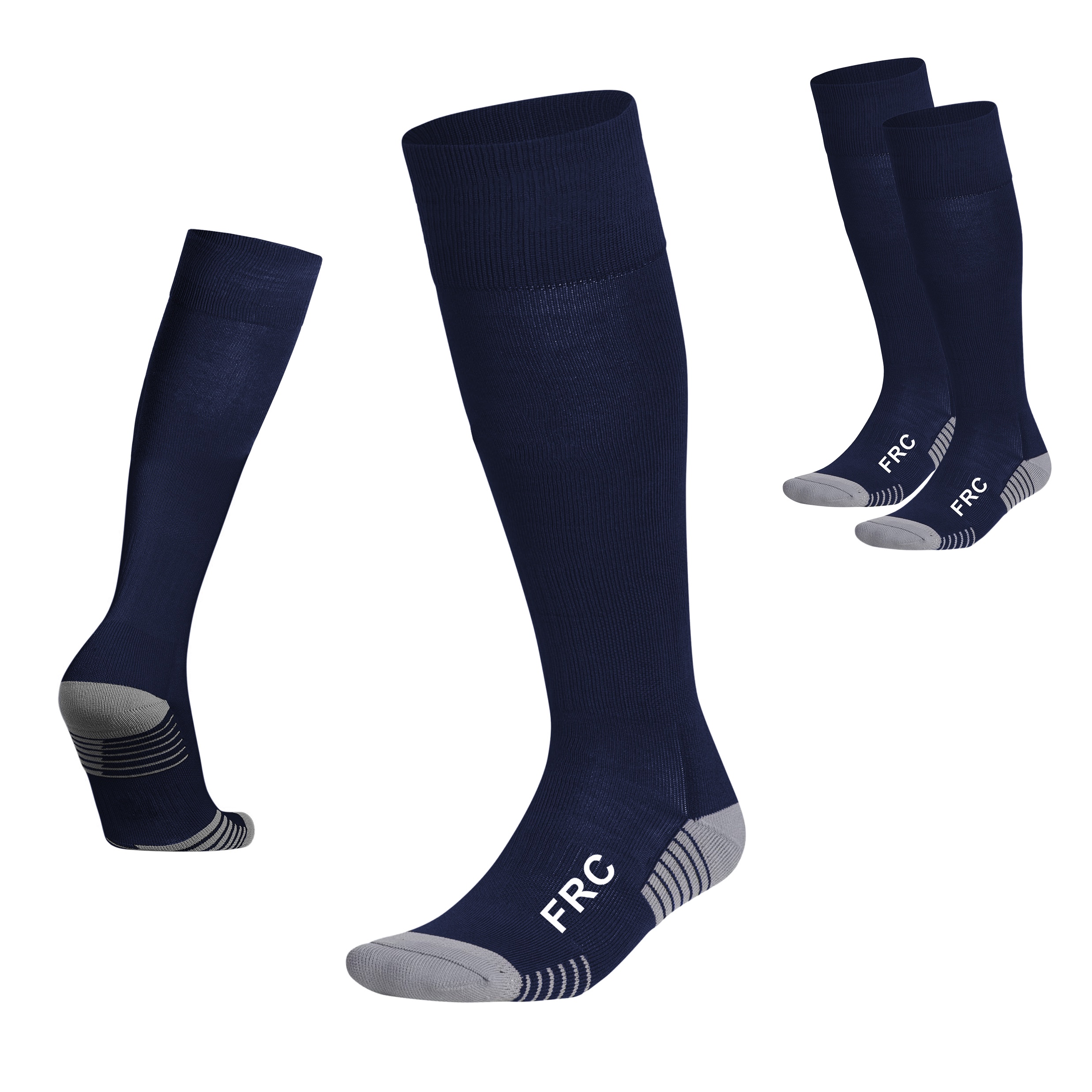 2 PARES MEDIAS DEPORTIVAS FUTBOL UNISEX FORCE FRC JUVENIL - 2