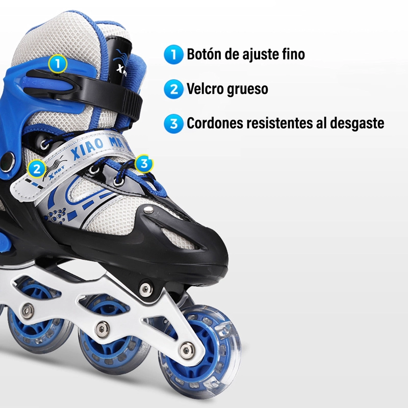 PATINES FORCE EN LINEA NIÑOS AJUSTABLES - 3