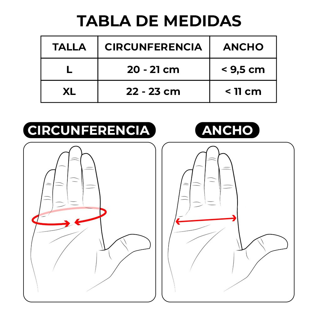GUANTES CICLISMO FORCE LARGOS THOR - 2