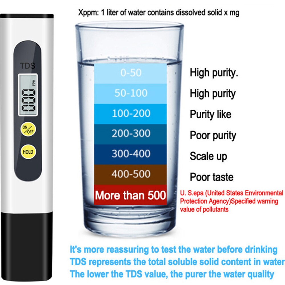 MEDIDOR FORCE DIGITAL PUREZA DEL AGUA TDS METER - 3