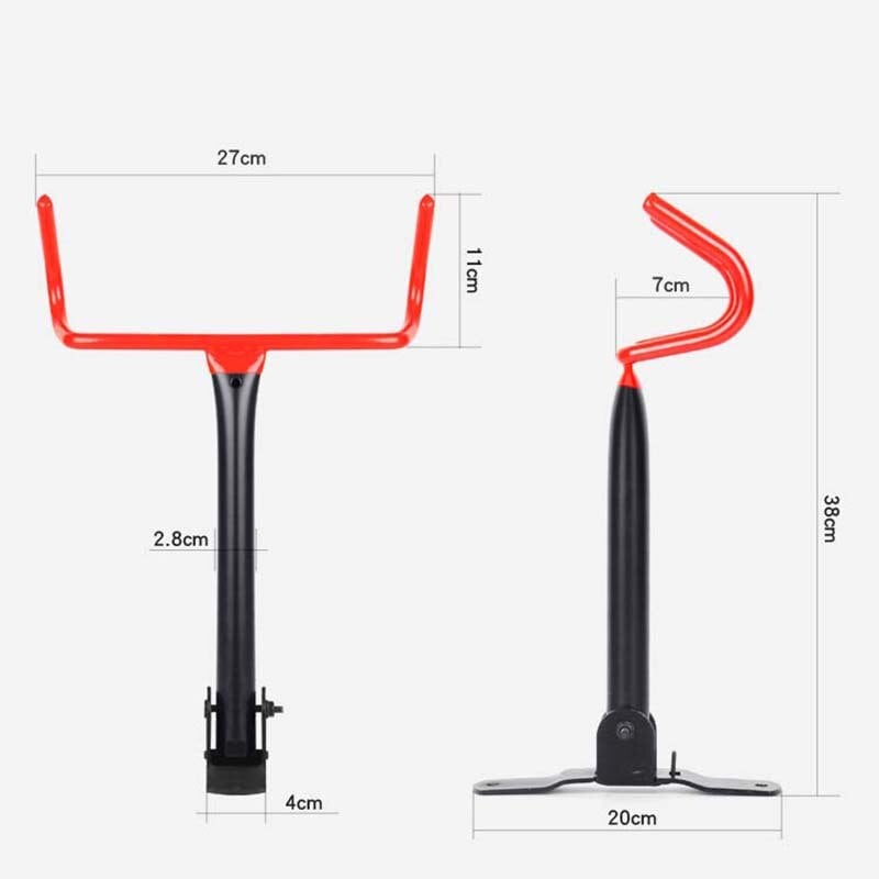 GANCHO PARA COLGAR BICICLETA ROJO - 4