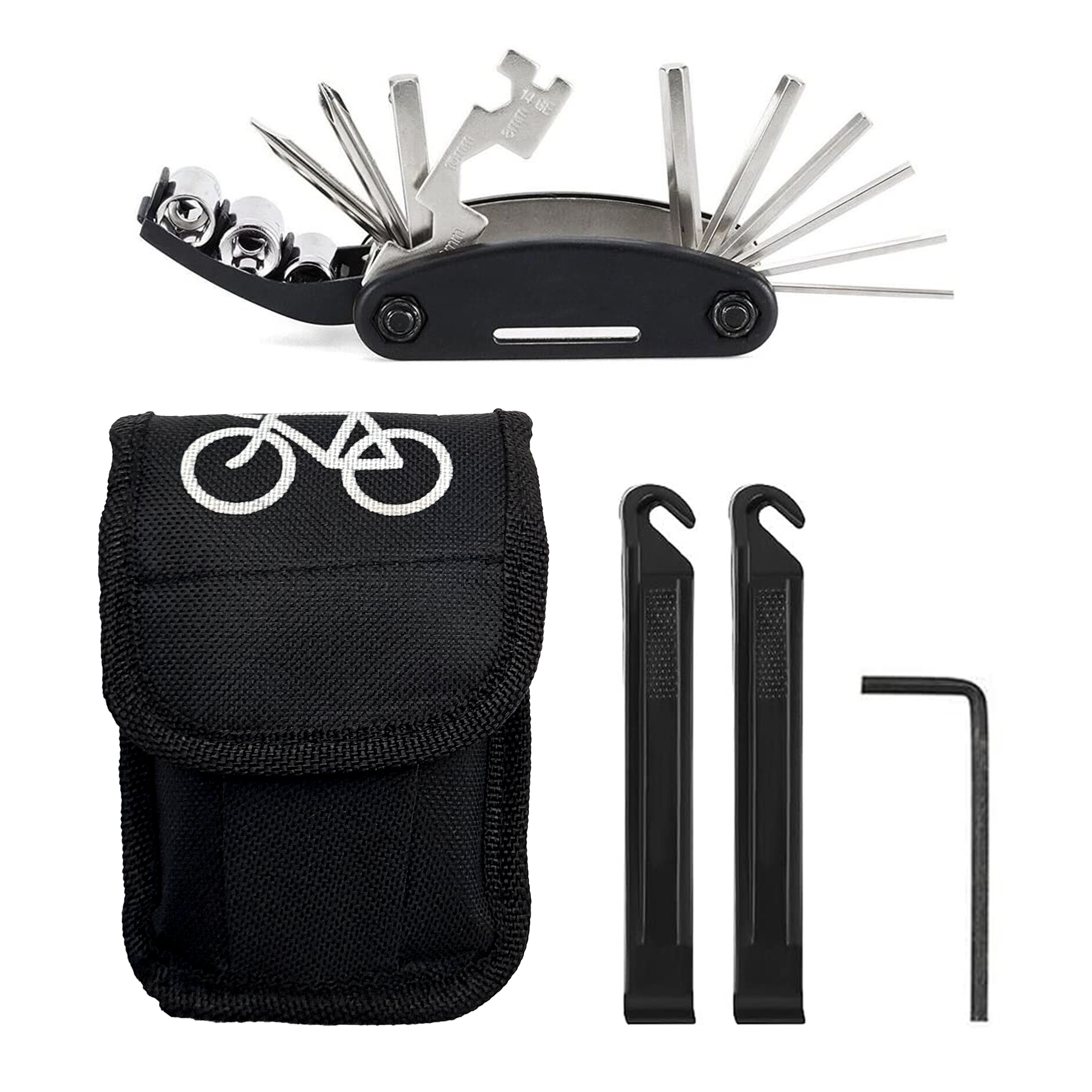 KIT DE HERRAMIENTAS PARA BICICLETA FORCE CON ESTUCHE - 1