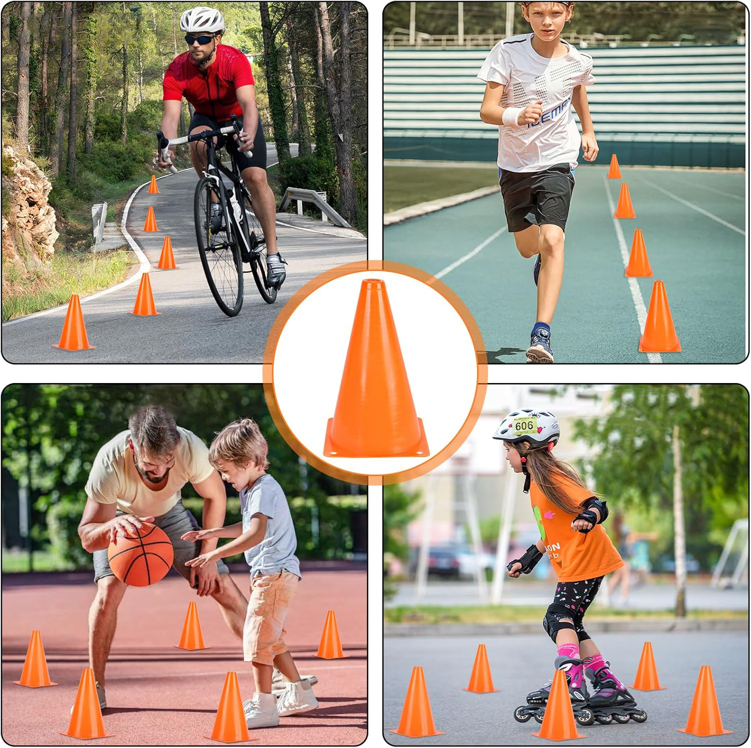 PACK DE 10 CONOS DEPORTIVOS 32 CM - 3