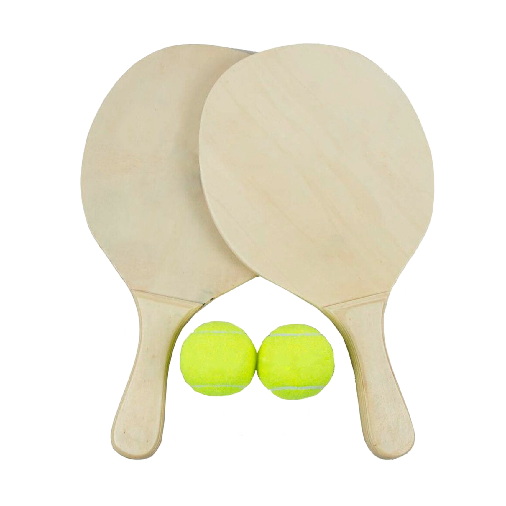 PALETAS FORCE MADERA PLAYA + 2 PELOTAS + BOLSO TRANSPORTE FRC - 2