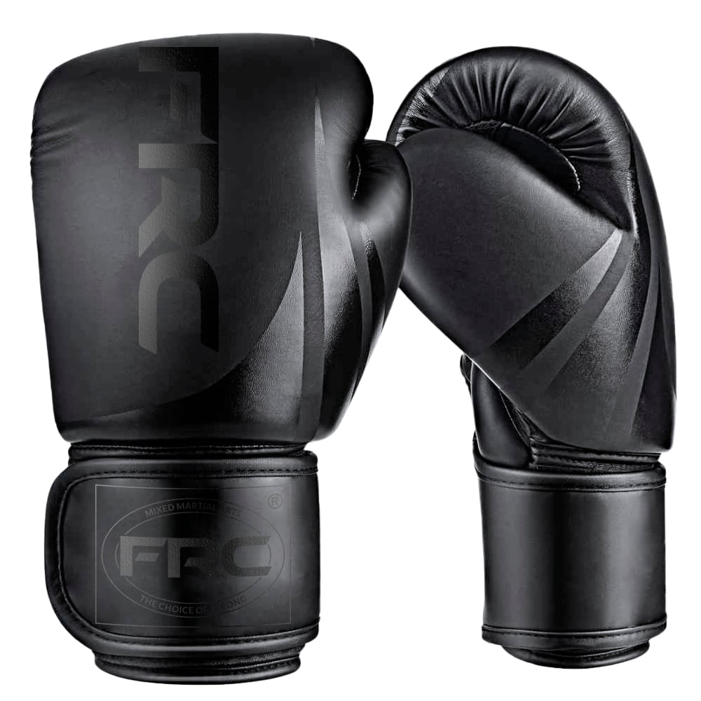 GUANTES DE BOXEO NEGRO 14 ONZAS - 1