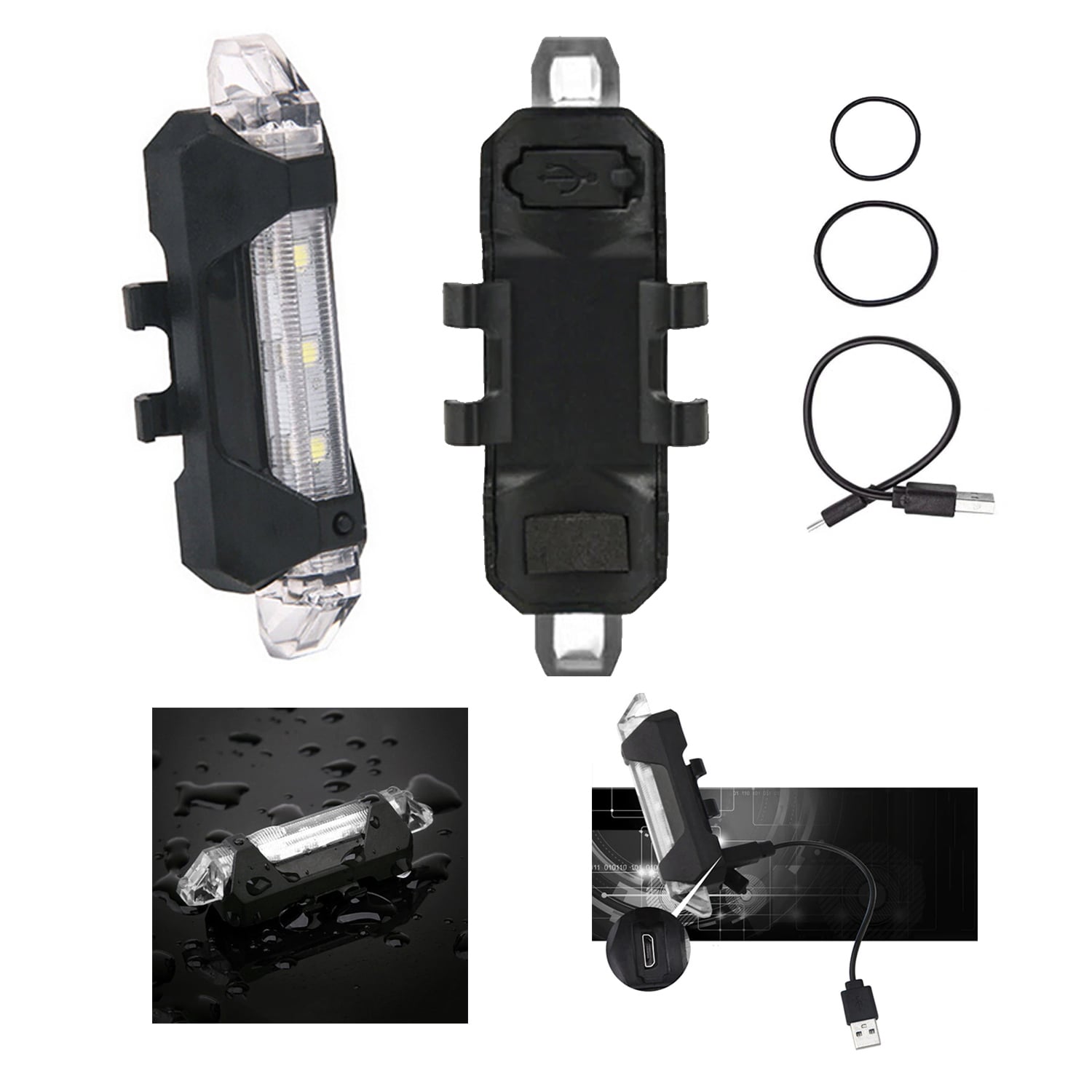 LUZ LED FORCE CMP-021 2 UNIDADES BLANCA PARA BICICLETA RAPID DELANTERA - 2