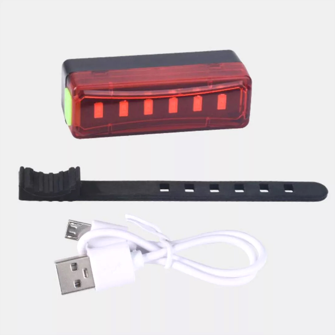 LUZ LED FORCE PARA BICICLETA RECARGABLE ROJA - 2