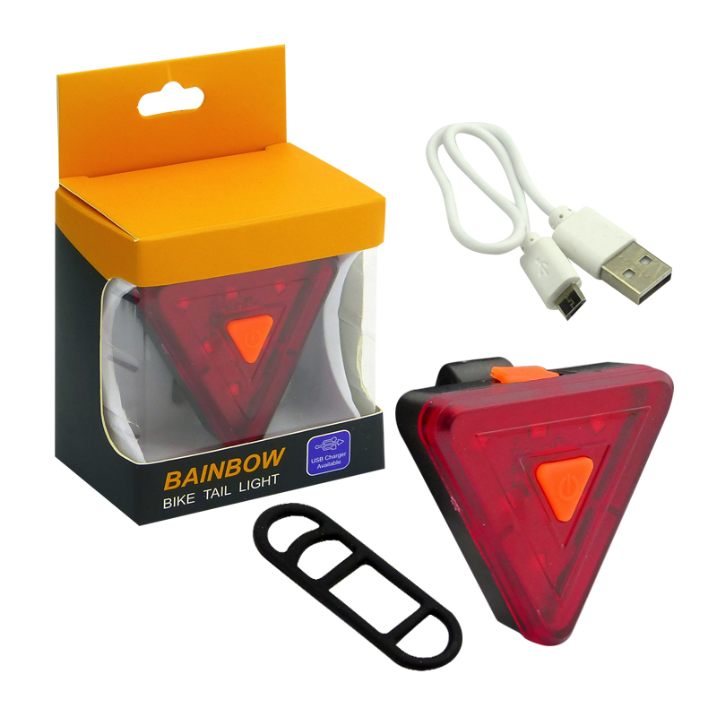 LUZ LED FORCE PARA BICICLETA ROJO TRIANGULAR - 5
