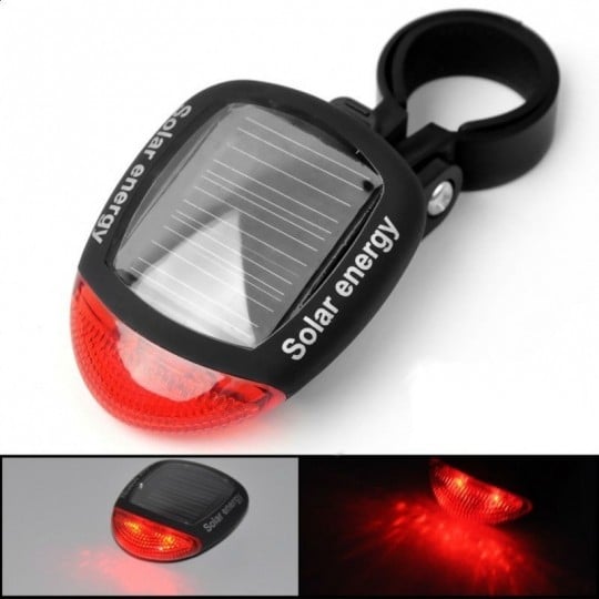 LUZ LED FORCE ROJA SOLAR PARA BICICLETA - 2