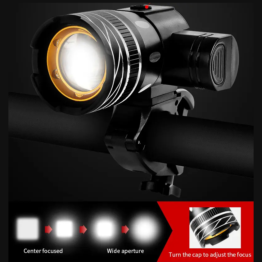 LUZ LED FORCE CMP509 PARA BICICLETA BLANCO AJUSTABLE - 6