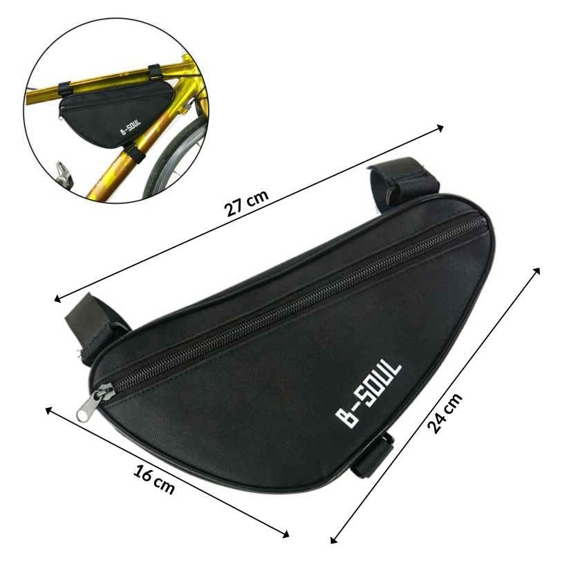 BOLSO FORCE CMP553 TRIÁNGULO PARA BICICLETA B-SOUL - 2