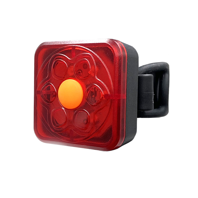 LUZ LED FORCE CMP535 PARA BICICLETA CUADRADA ROJO - 1