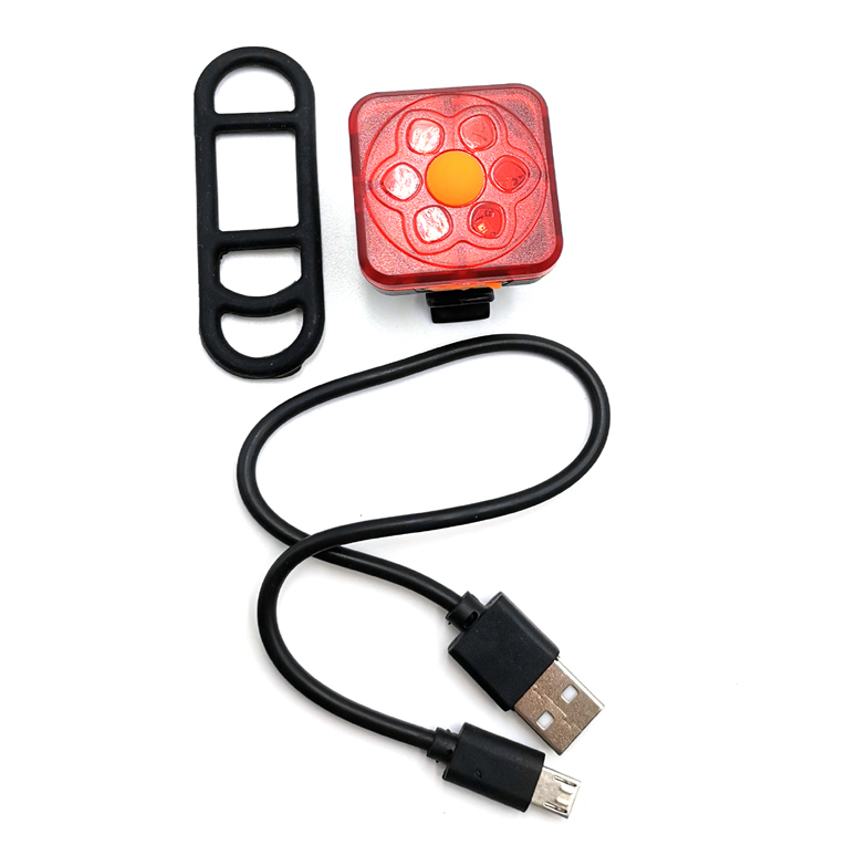 LUZ LED FORCE CMP535 PARA BICICLETA CUADRADA ROJO - 2